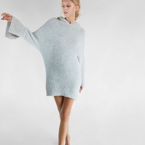 Express NWT Hooded Bell Sleeve Sweater Dress XS